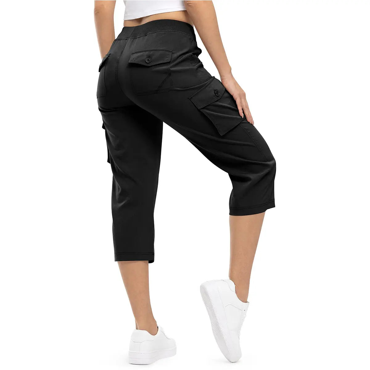 Women's Cargo Capris Pants Plus Size Outdoor Lightweight Casual Trip Loose Shorts