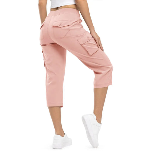 Women's Cargo Capris Pants Plus Size Outdoor Lightweight Casual Trip Loose Shorts