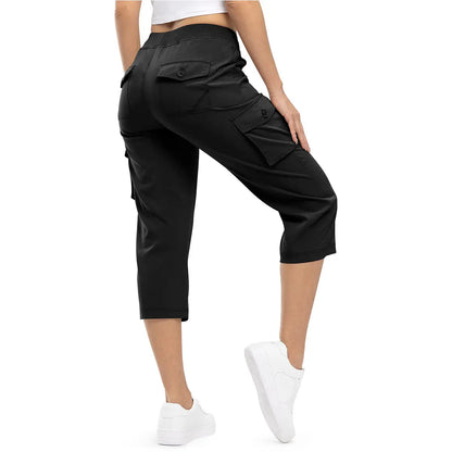 Women's Cargo Capris Pants Plus Size Outdoor Lightweight Casual Trip Loose Shorts