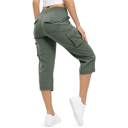 Women's Cargo Capris Pants Plus Size Outdoor Lightweight Casual Trip Loose Shorts